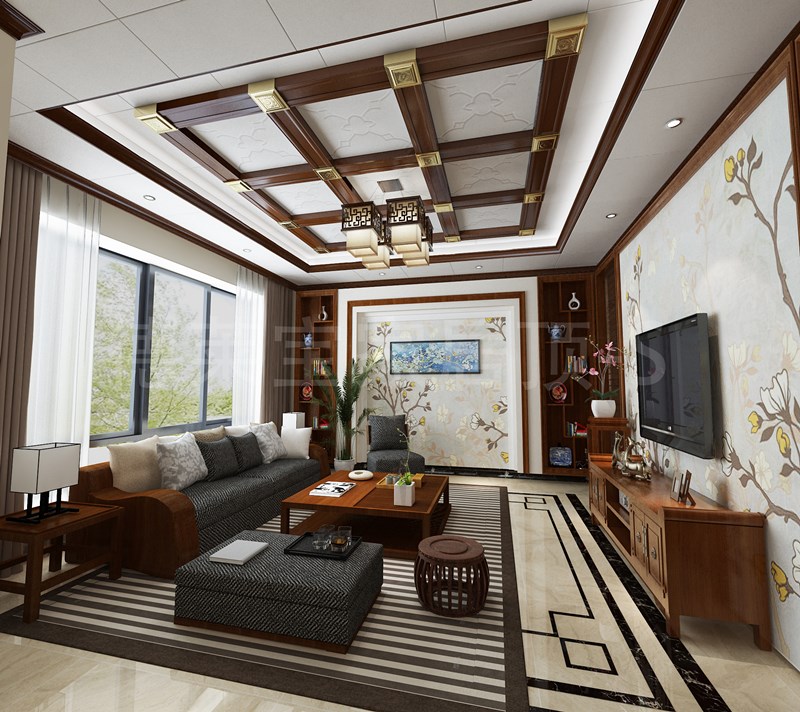 客厅吊顶这样装，让你足够有面子！