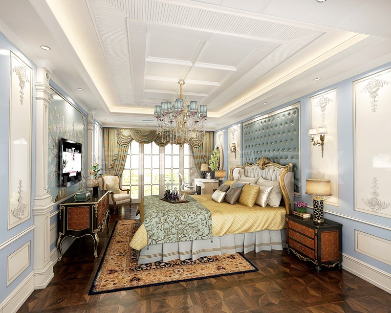 卧室吊顶太美啦！让冬日里的被窝生活，都变得很情调！