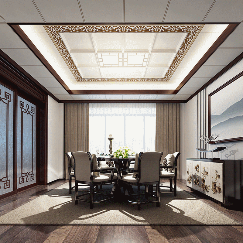 德莱宝全屋定制吊顶｜越中式，越纯粹！