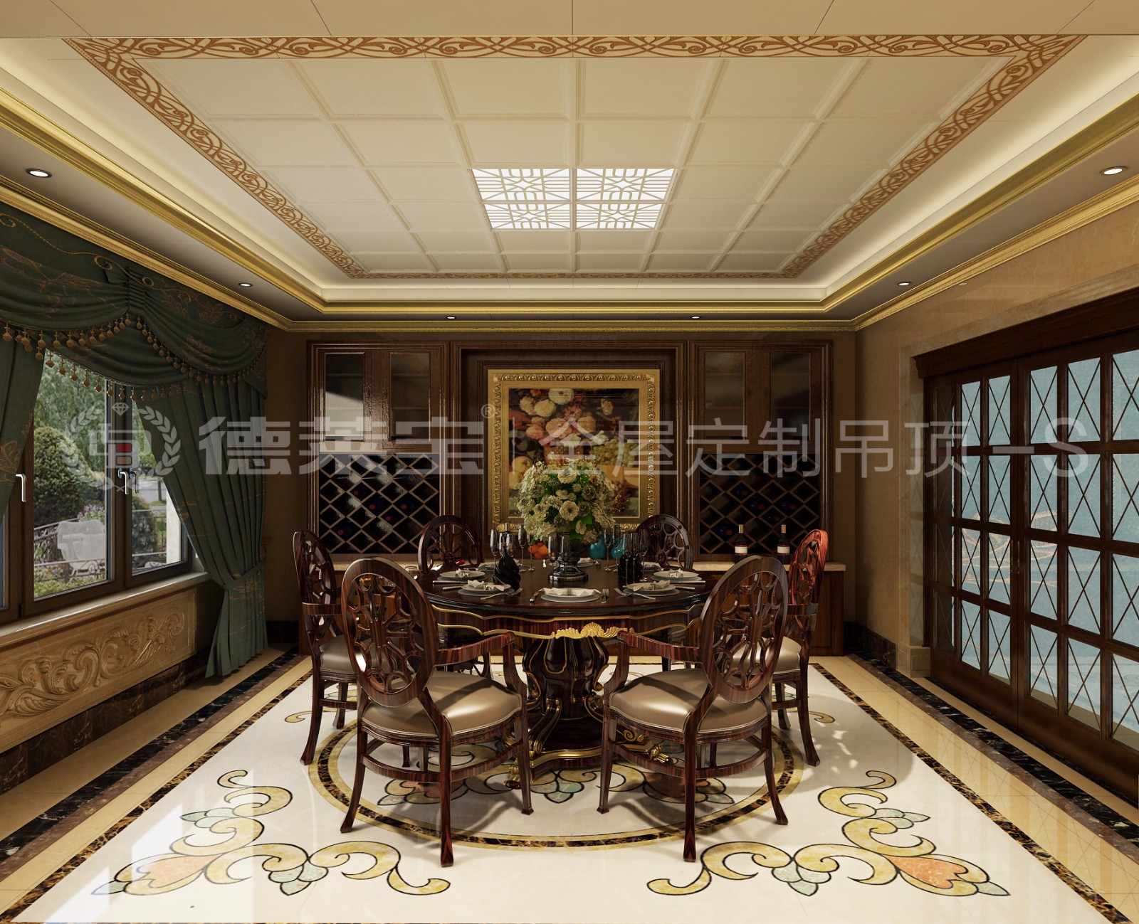 德莱宝新中式餐厅吊顶.jpg